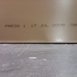 Print on laminate wood flooring back