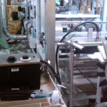 C84 installed printing on wood flooring